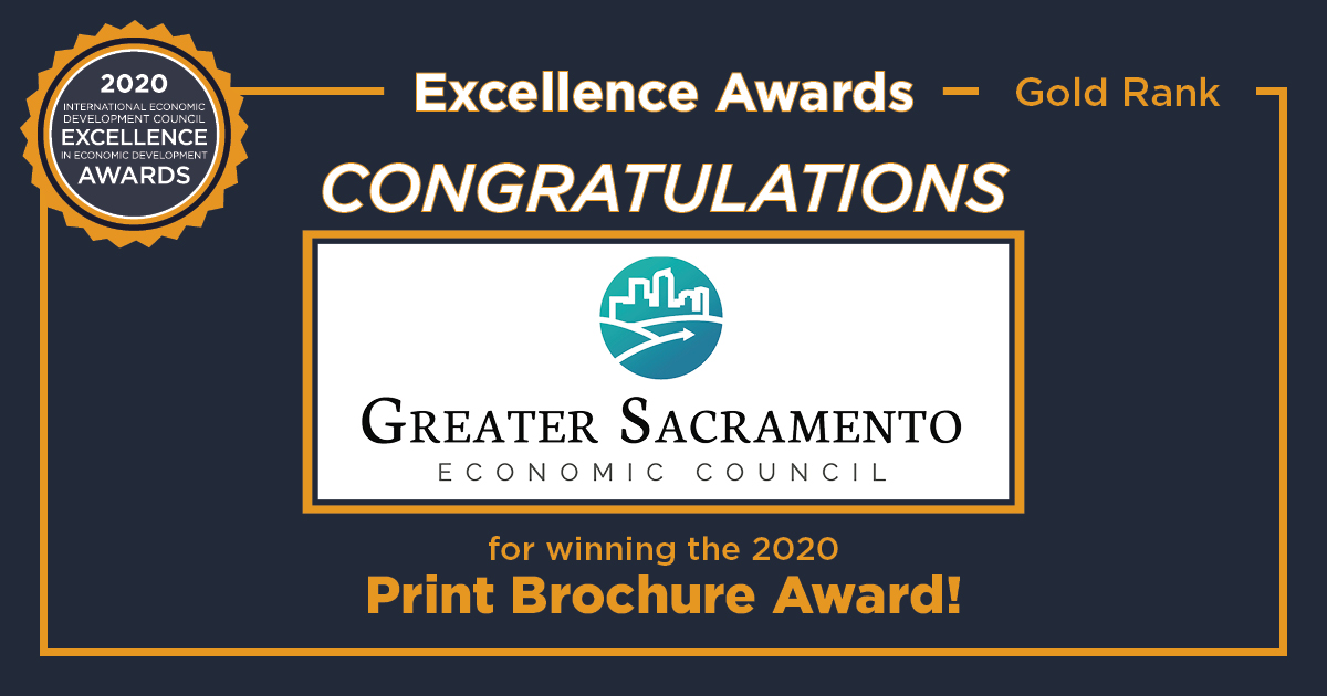 Greater Sacramento Economic Council Receives Excellence in Economic Development Award